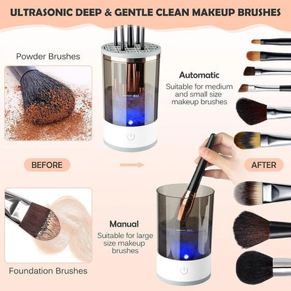 Elektrische make-up kwastenreiniger + GRATIS 13-delige make-up kwastenset