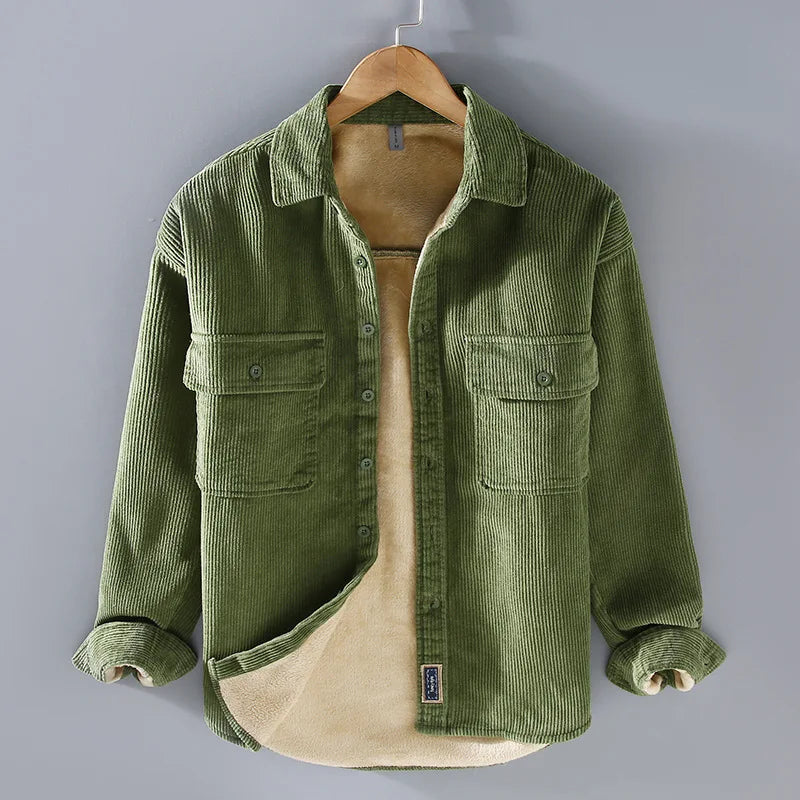 JULIAN™ | CASUAL CORDUROY OVERHEMD MET FLEECE