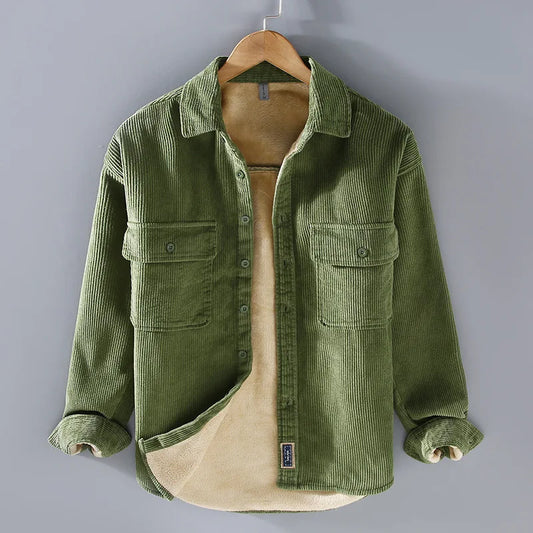 JULIAN™ | CASUAL CORDUROY OVERHEMD MET FLEECE